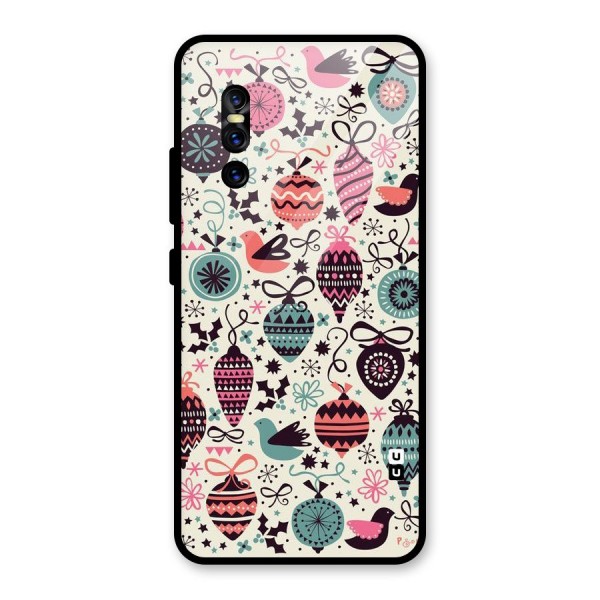 Celebration Pattern Glass Back Case for Vivo V15 Pro