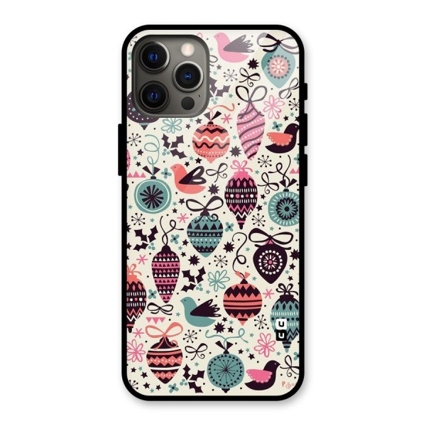 Celebration Pattern Glass Back Case for iPhone 12 Pro Max