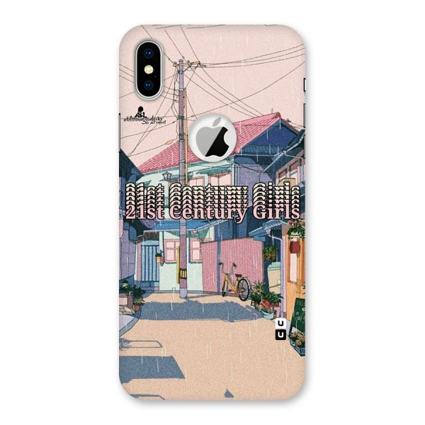 Century Girls Back Case for iPhone XS Logo Cut