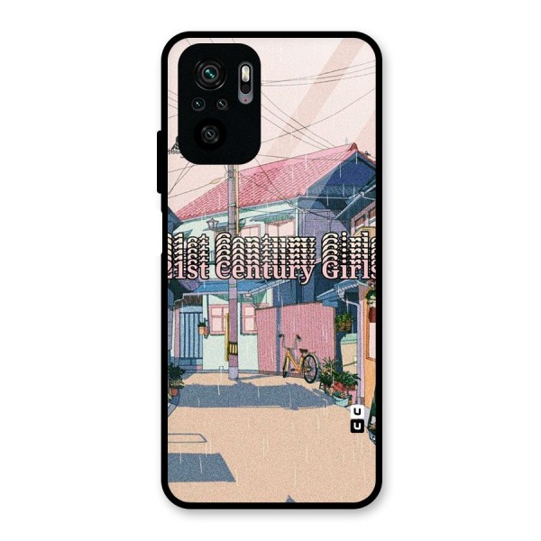 Century Girls Glass Back Case for Redmi Note 10