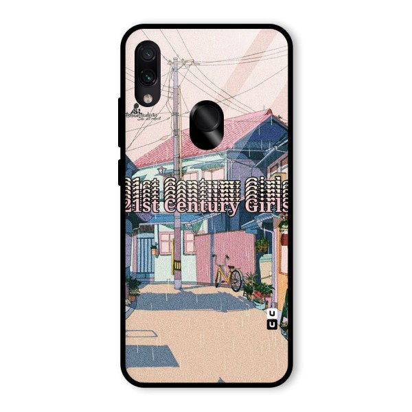 Century Girls Glass Back Case for Redmi Note 7