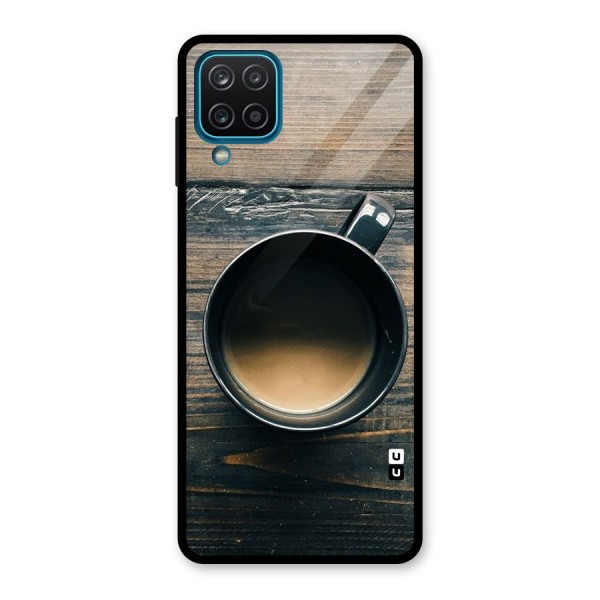 Chai On Wood Glass Back Case for Galaxy A12