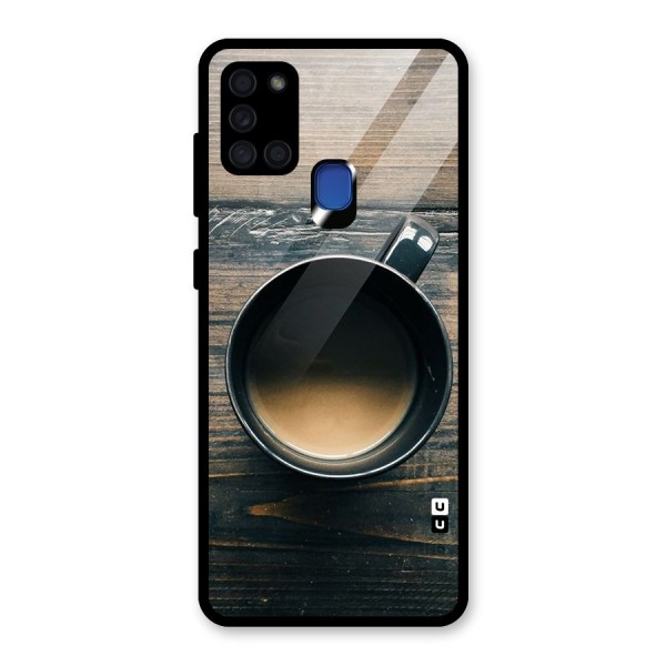 Chai On Wood Glass Back Case for Galaxy A21s