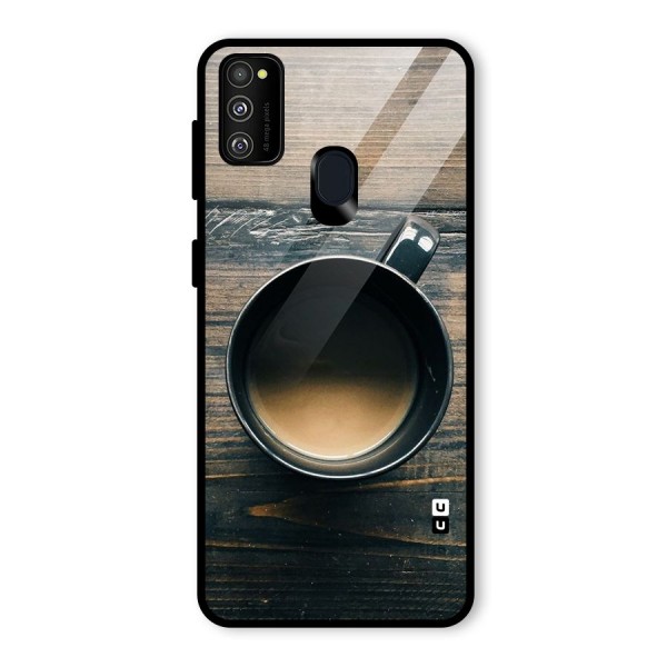 Chai On Wood Glass Back Case for Galaxy M21