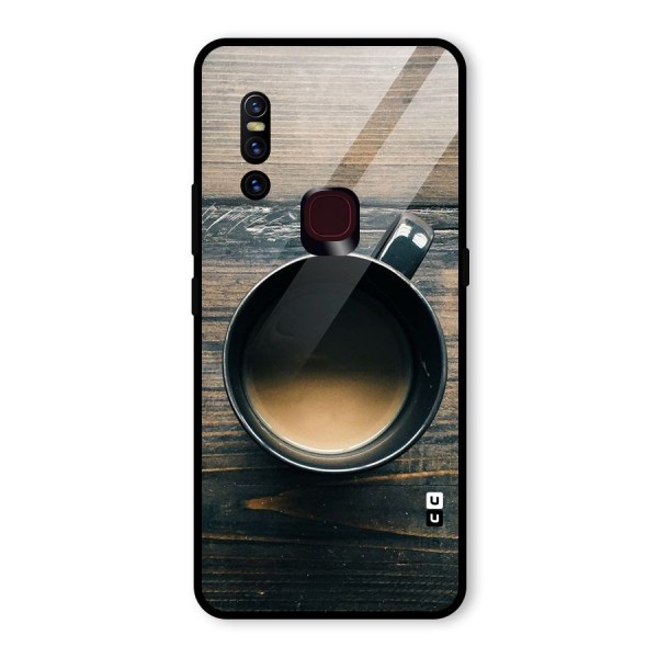 Chai On Wood Glass Back Case for Vivo V15