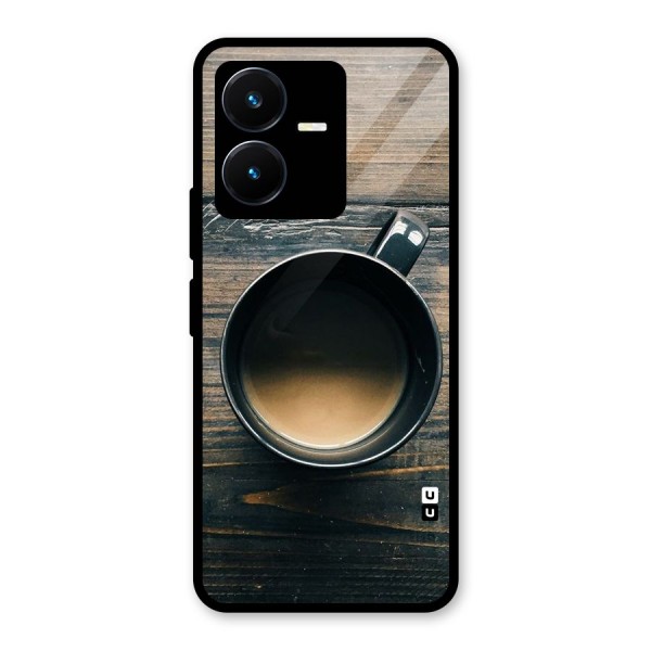 Chai On Wood Glass Back Case for Vivo Y22