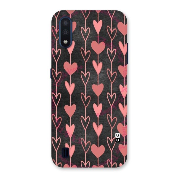 Chain Of Hearts Back Case for Galaxy M01