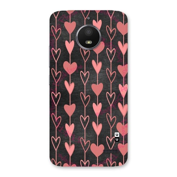 Chain Of Hearts Back Case for Moto E4