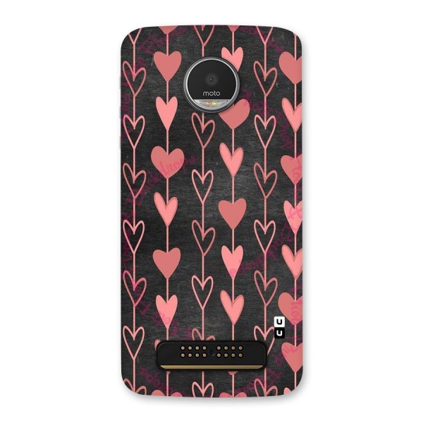 Chain Of Hearts Back Case for Moto Z Play