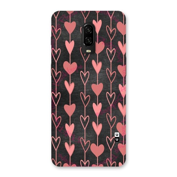 Chain Of Hearts Back Case for OnePlus 6T