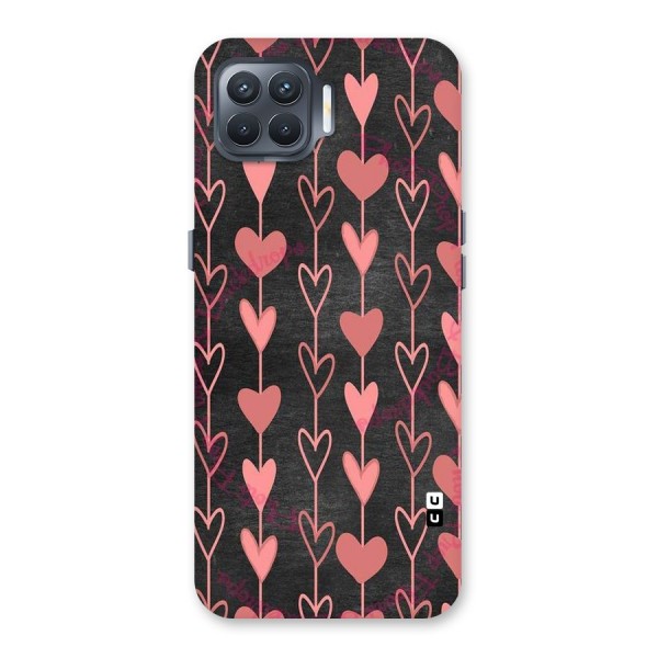 Chain Of Hearts Back Case for Oppo F17 Pro