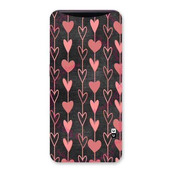 Chain Of Hearts Back Case for Oppo Find X