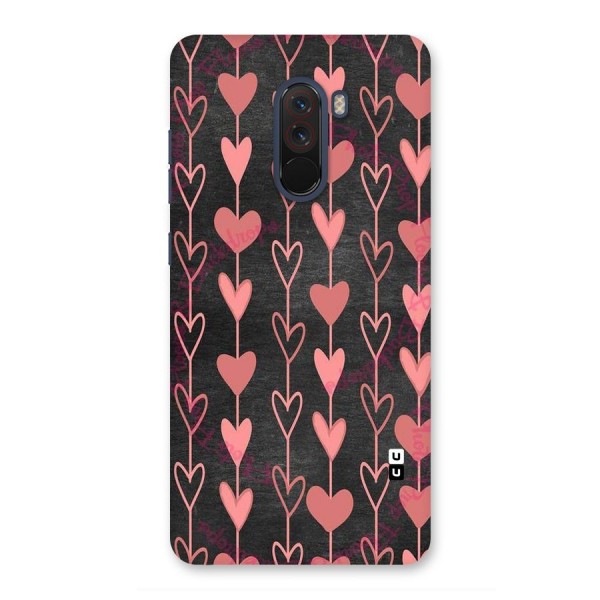 Chain Of Hearts Back Case for Poco F1