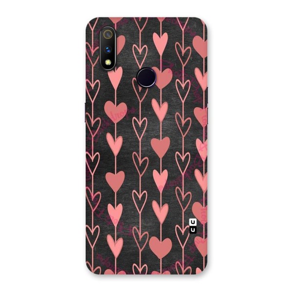 Chain Of Hearts Back Case for Realme 3 Pro