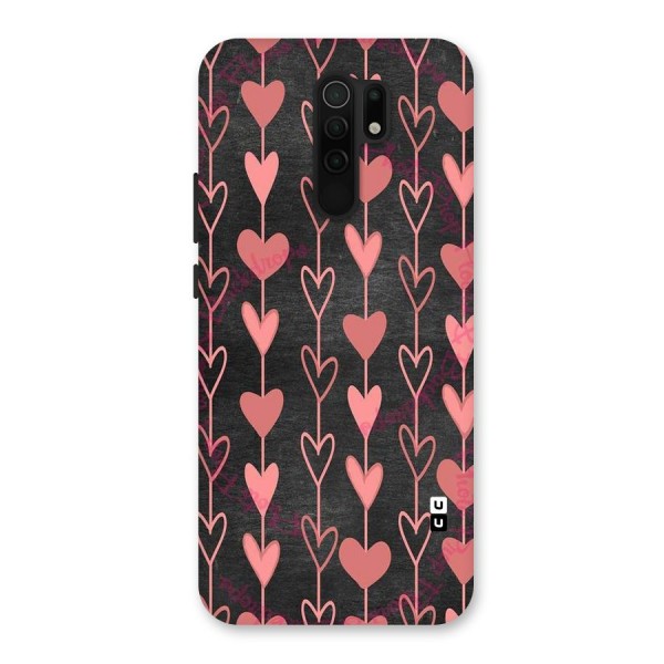 Chain Of Hearts Back Case for Redmi 9 Prime