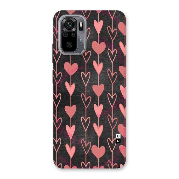 Chain Of Hearts Back Case for Redmi Note 10