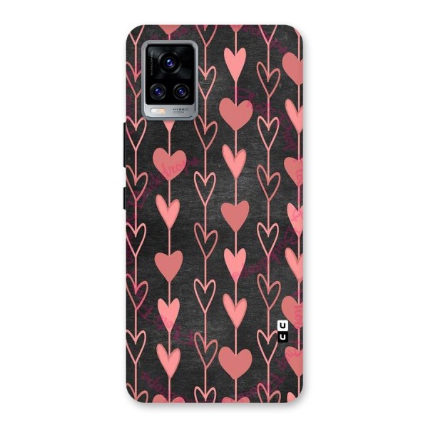 Chain Of Hearts Back Case for Vivo V20 Pro