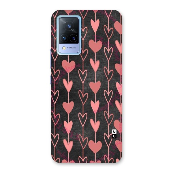 Chain Of Hearts Back Case for Vivo V21 5G