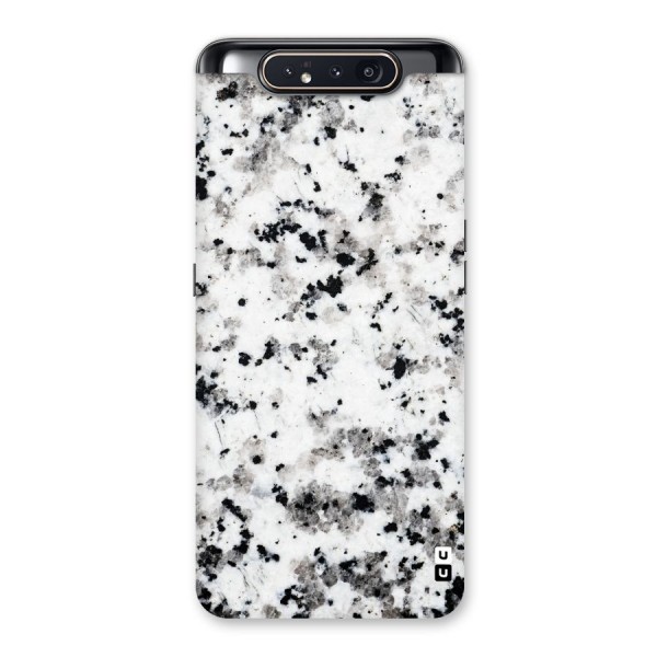 Charcoal Spots Marble Back Case for Galaxy A80