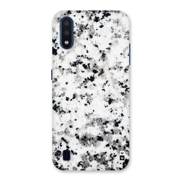 Charcoal Spots Marble Back Case for Galaxy M01