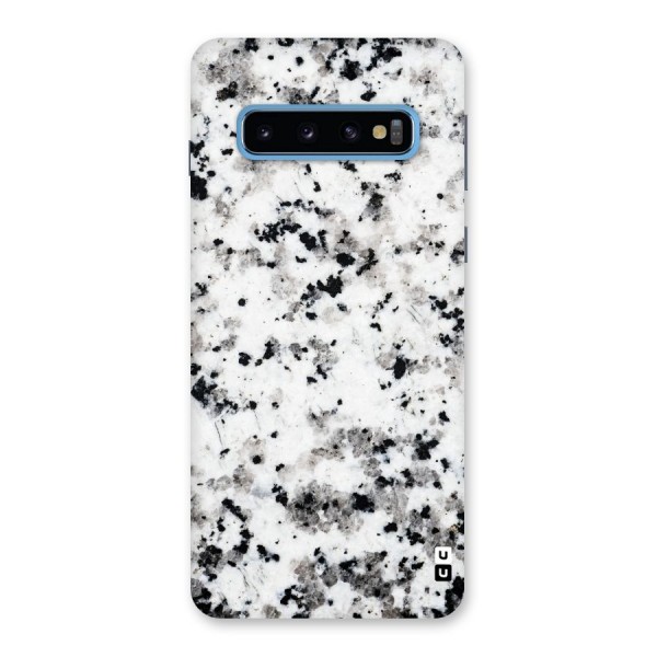 Charcoal Spots Marble Back Case for Galaxy S10