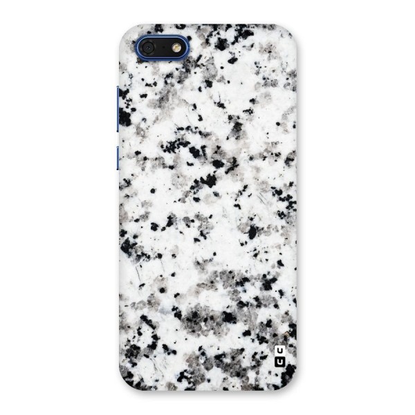 Charcoal Spots Marble Back Case for Honor 7s