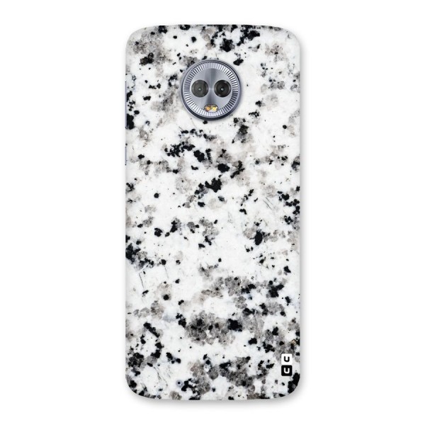 Charcoal Spots Marble Back Case for Moto G6