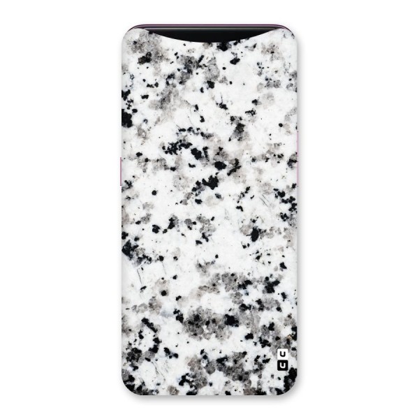 Charcoal Spots Marble Back Case for Oppo Find X