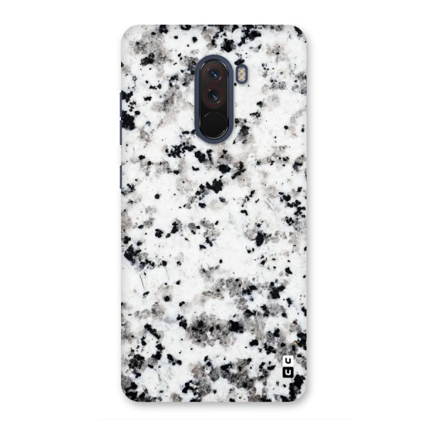 Charcoal Spots Marble Back Case for Poco F1