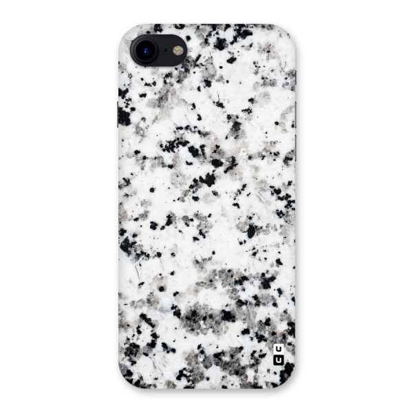 Charcoal Spots Marble Back Case for iPhone SE 2020