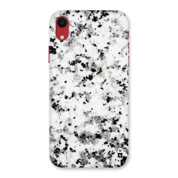 Charcoal Spots Marble Back Case for iPhone XR