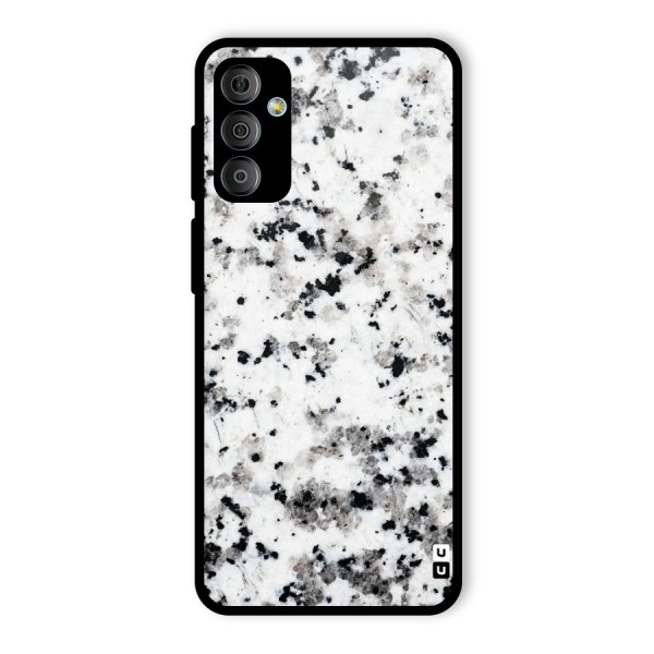 Charcoal Spots Marble Glass Back Case for Galaxy F23