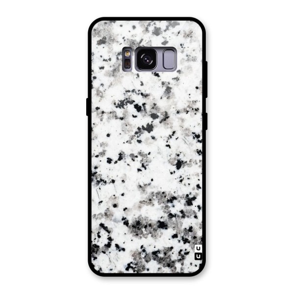 Charcoal Spots Marble Glass Back Case for Galaxy S8