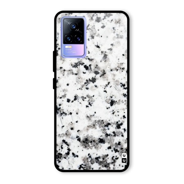 Charcoal Spots Marble Glass Back Case for Vivo Y73