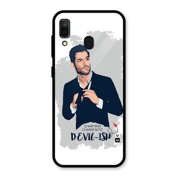 Charming Charismatic Lucifer Glass Back Case for Galaxy A30