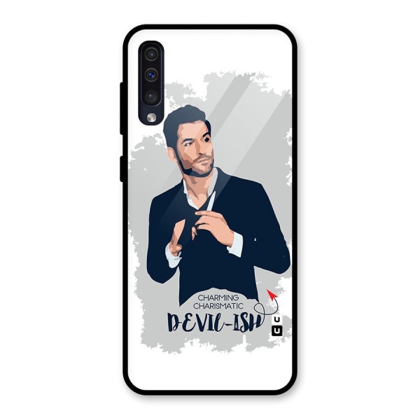 Charming Charismatic Lucifer Glass Back Case for Galaxy A50s