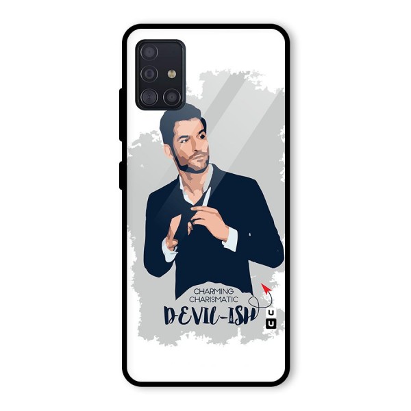 Charming Charismatic Lucifer Glass Back Case for Galaxy A51