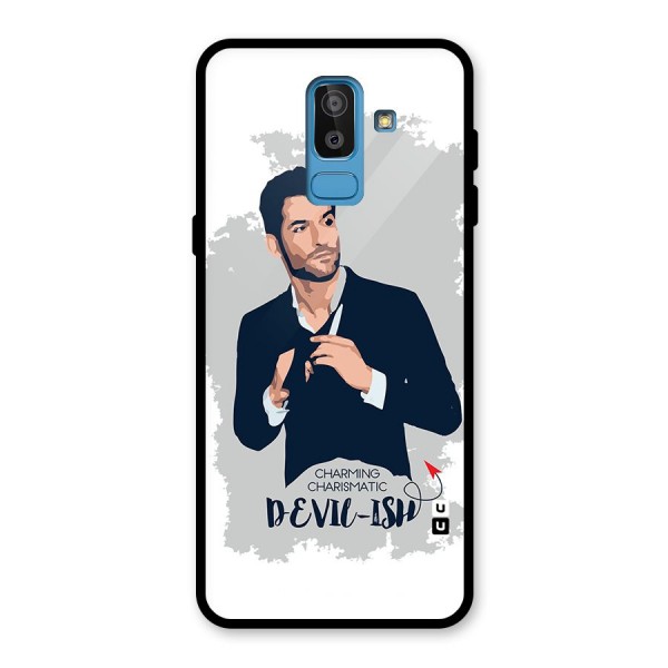 Charming Charismatic Lucifer Glass Back Case for Galaxy J8