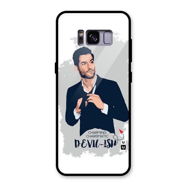 Charming Charismatic Lucifer Glass Back Case for Galaxy S8