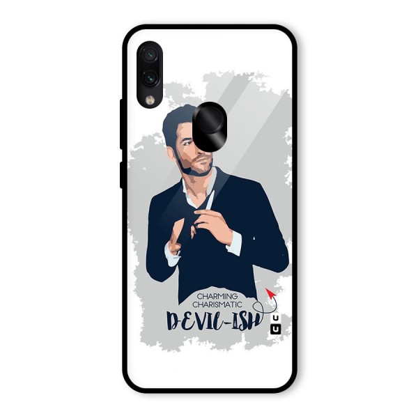 Charming Charismatic Lucifer Glass Back Case for Redmi Note 7 Pro
