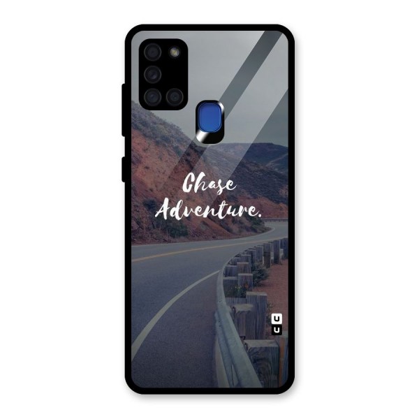 Chase Adventure Glass Back Case for Galaxy A21s