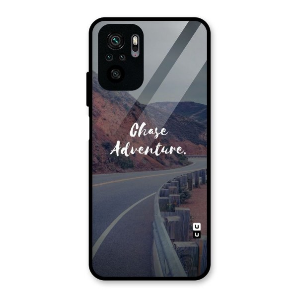 Chase Adventure Glass Back Case for Redmi Note 10