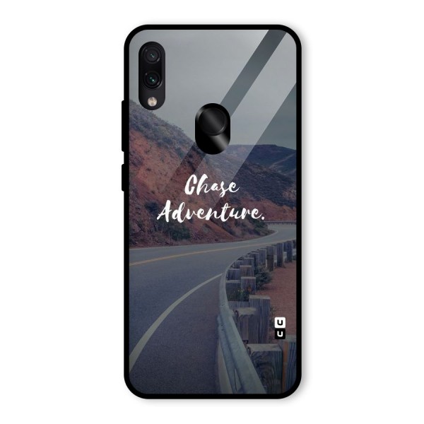 Chase Adventure Glass Back Case for Redmi Note 7