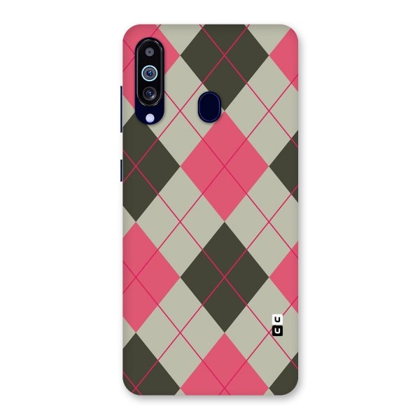 Check And Lines Back Case for Galaxy A60