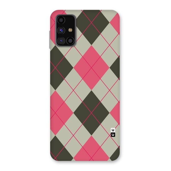 Check And Lines Back Case for Galaxy M31s