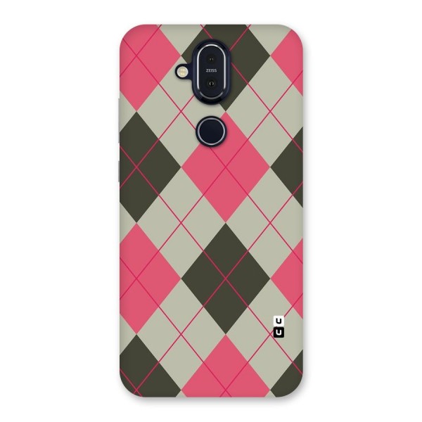 Check And Lines Back Case for Nokia 8.1