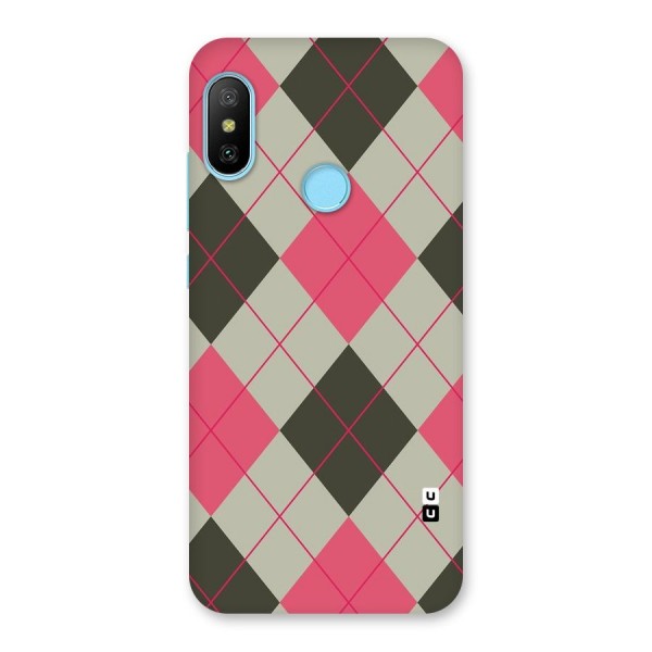 Check And Lines Back Case for Redmi 6 Pro