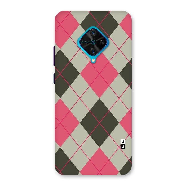 Check And Lines Back Case for Vivo S1 Pro