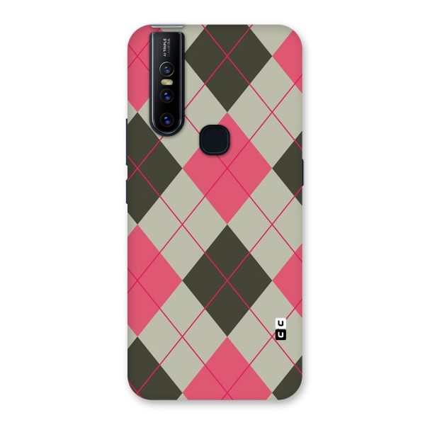 Check And Lines Back Case for Vivo V15