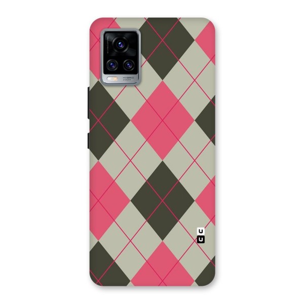 Check And Lines Back Case for Vivo V20 Pro